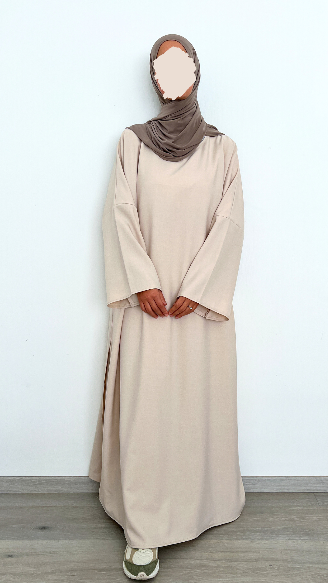 ENSEMBLE ABAYA & JUPE BEIGE