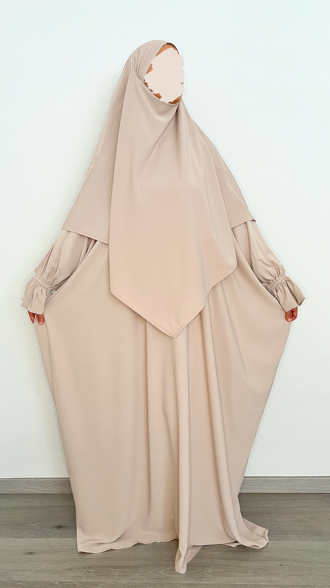 ABAYA PAPILLON BEIGE