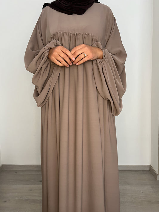 ABAYA KHADIJA TAUPE