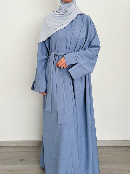 ENSEMBLE KIMONO ABAYA DENIM