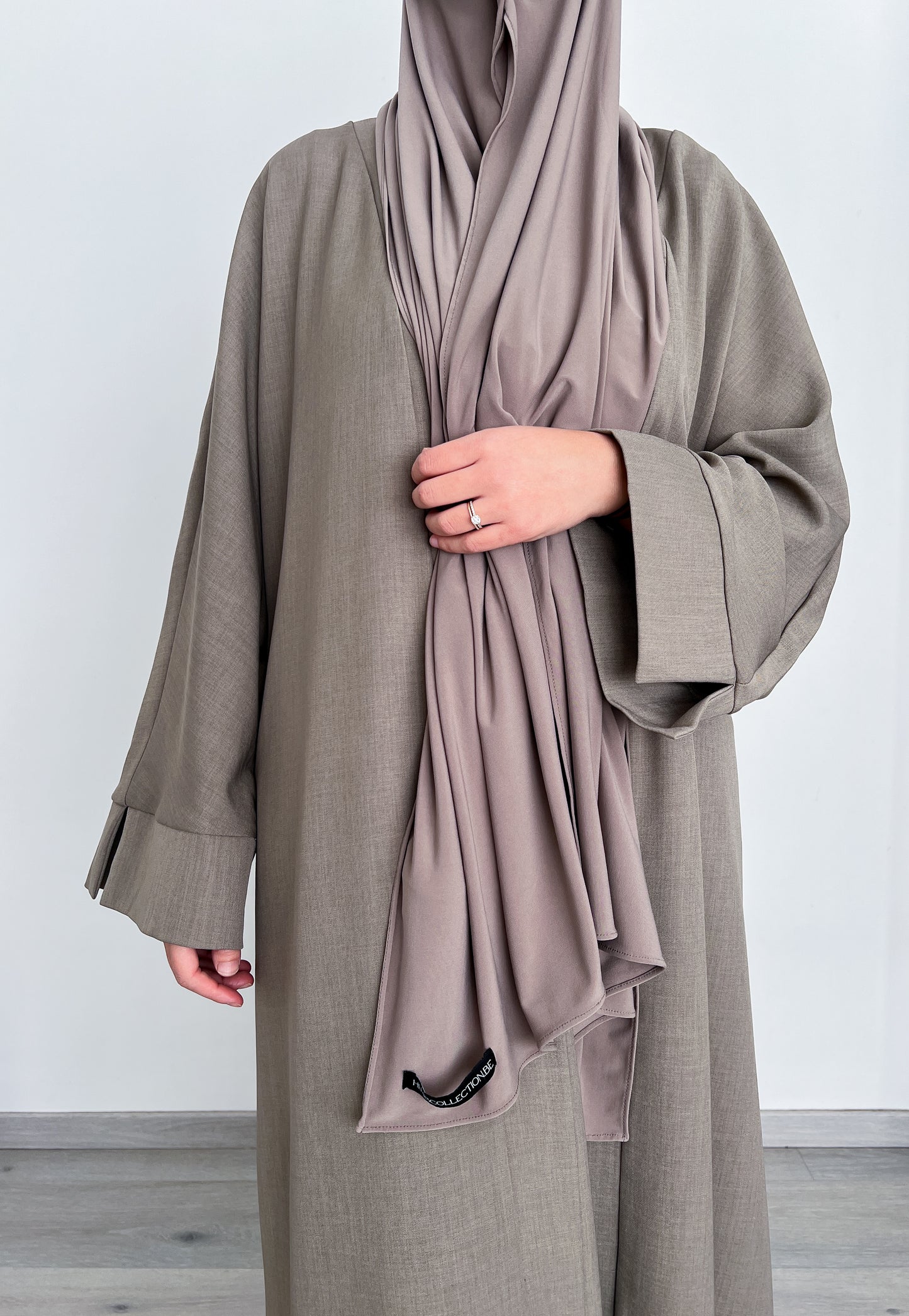 ENSEMBLE KIMONO ABAYA TAUPE